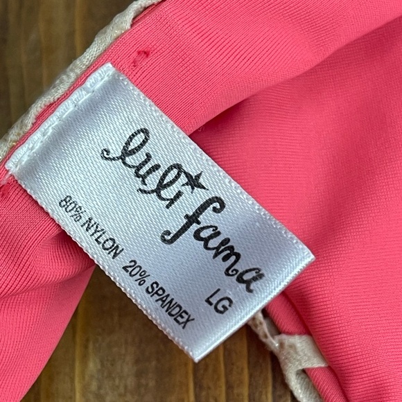 Luli Fama size large pink and gold bikini bottom - Picture 5 of 5